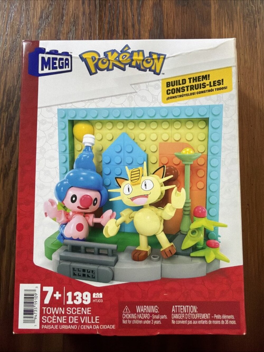 MEGA Pokemon Town Scene Building Set NEW
